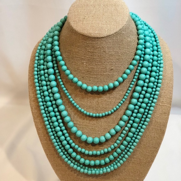 Occasionally Made Jewelry - NEW Occasionally Made Multi Layer Aqua Necklace